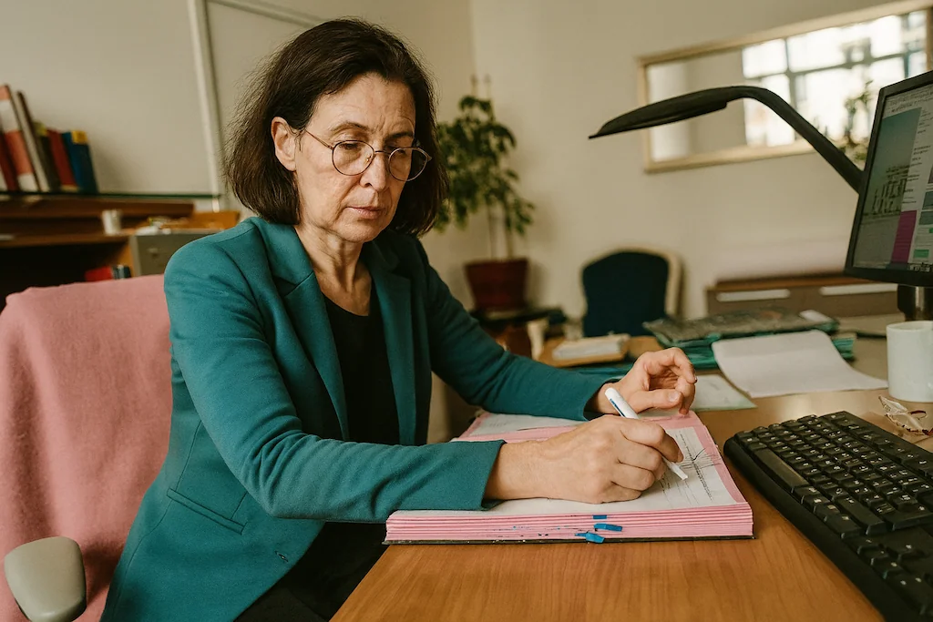 Un bureau d'une Juge aux Affaires Familiales