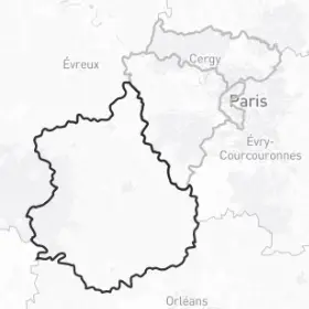 Carte du département de l'Eure-et-Loir (28)