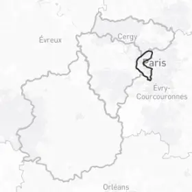 Carte du département des Hauts-de-Seine (92)